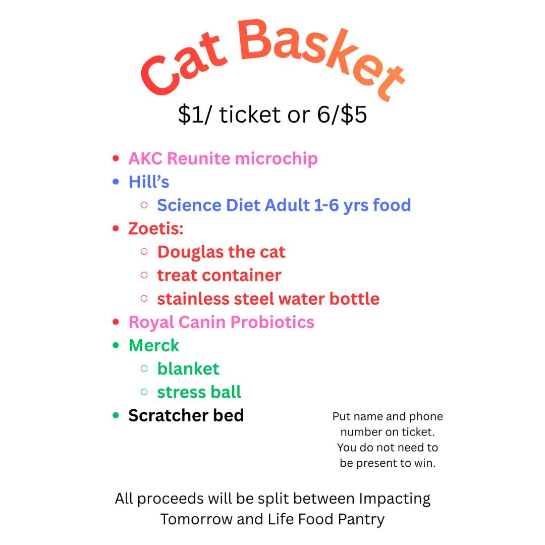 Raffle Supporting Impacting Tomorrow and Life Food Pantry