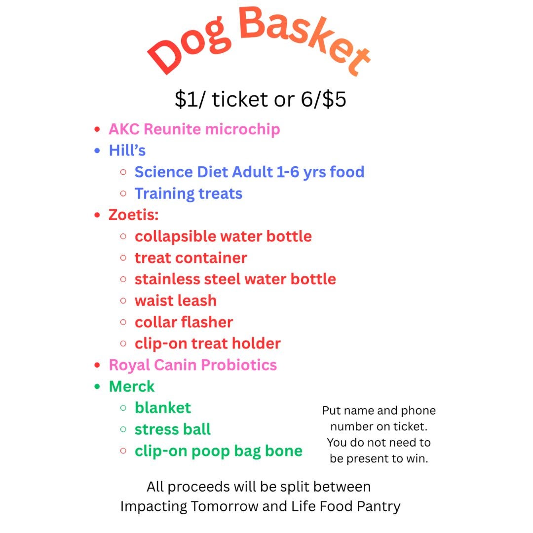 Raffle Supporting Impacting Tomorrow and Life Food Pantry